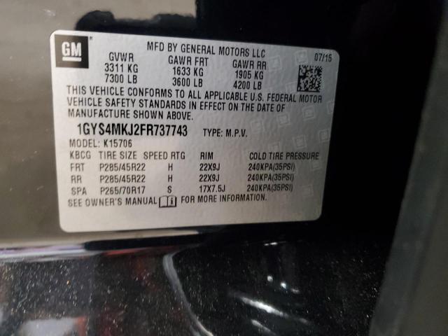 2015 CADILLAC ESCALADE L - 1GYS4MKJ2FR737743