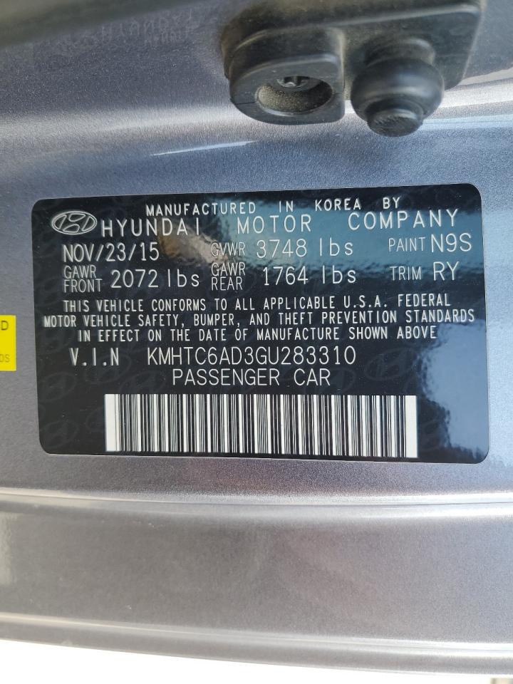 KMHTC6AD3GU283310 2016 Hyundai Veloster