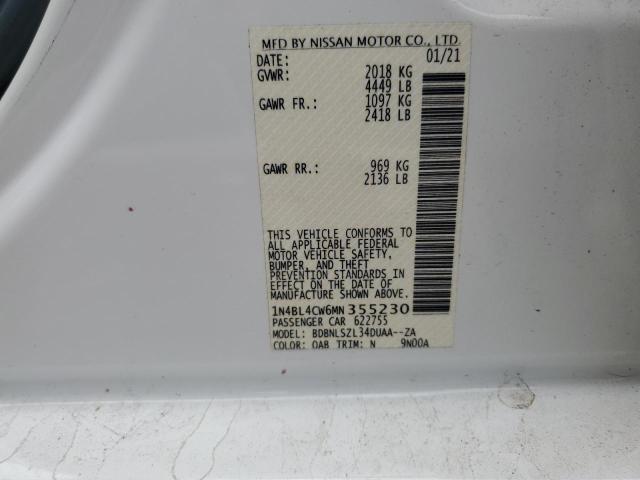 2021 NISSAN ALTIMA - 1N4BL4CW6MN355230