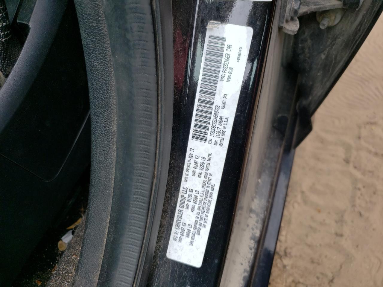 1C3CCBCG5DN580769 2013 Chrysler 200 Limited