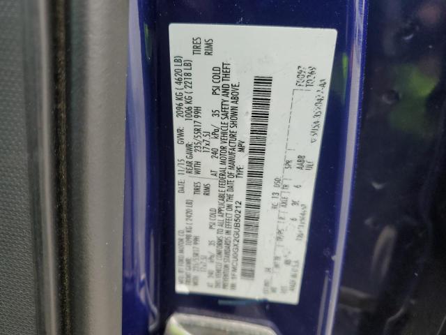 2016 Ford Escape Se VIN: 1FMCU0GX2GUB50212 Lot: 59093084