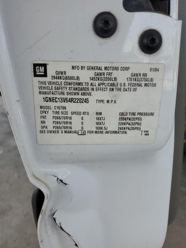 1GNEC13V64R220245 2004 Chevrolet Tahoe C1500