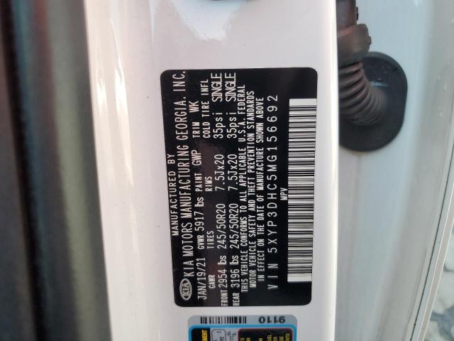 2021 Kia Telluride Ex VIN: 5XYP3DHC5MG156692 Lot: 60675044