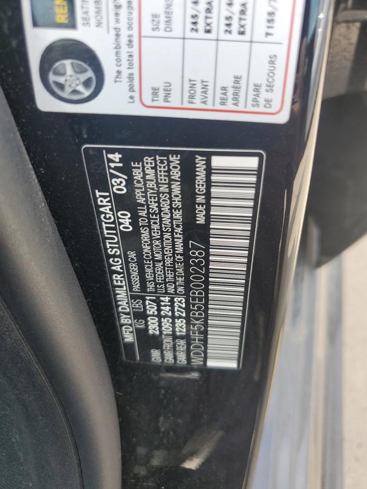 WDDHF5KB5EB002387 2014 Mercedes-Benz E 350