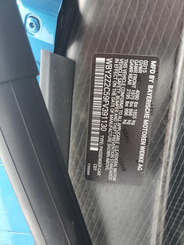 WBY2Z2C59FV391130 2015 BMW I8