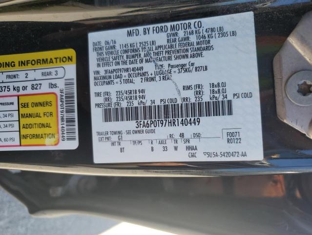 3FA6P0H78GR359006 2017 FORD FUSION - Image 12