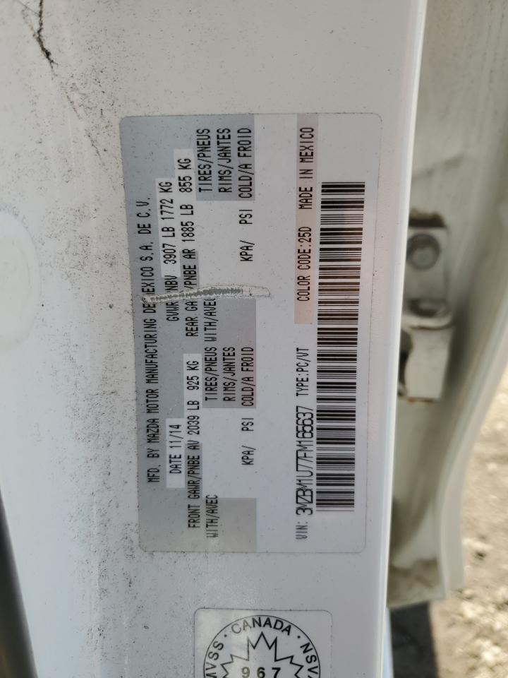 3MZBM1U77FM165637 2015 Mazda 3 Sport