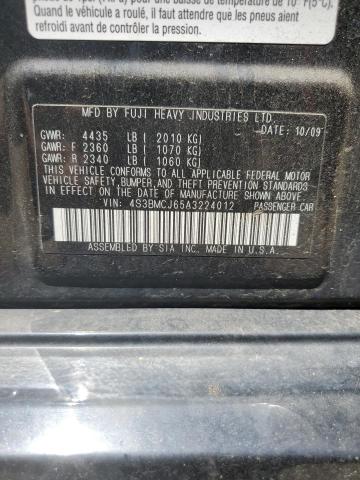 2010 Subaru Legacy 2.5I Limited VIN: 4S3BMCJ65A3224012 Lot: 59396464
