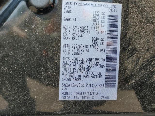 2016 NISSAN ROGUE S - 5N1AT2MV3GC740739