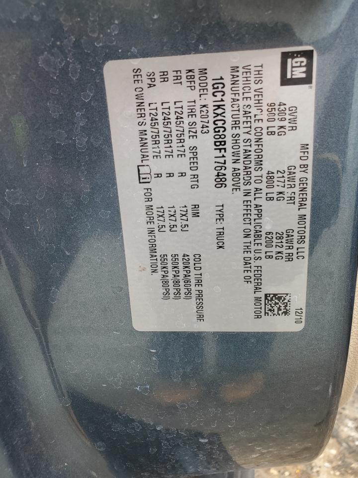 1GC1KXCG8BF176486 2011 Chevrolet Silverado K2500 Heavy Duty Lt