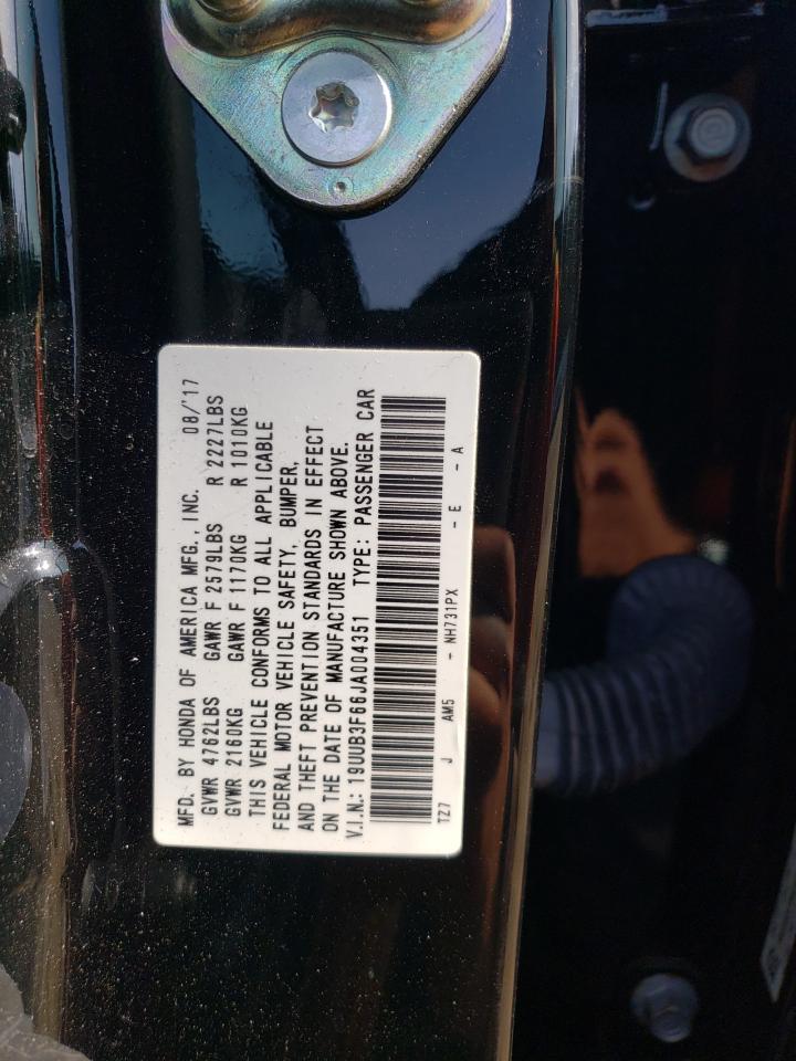 19UUB3F66JA004351 2018 Acura Tlx Tech+A