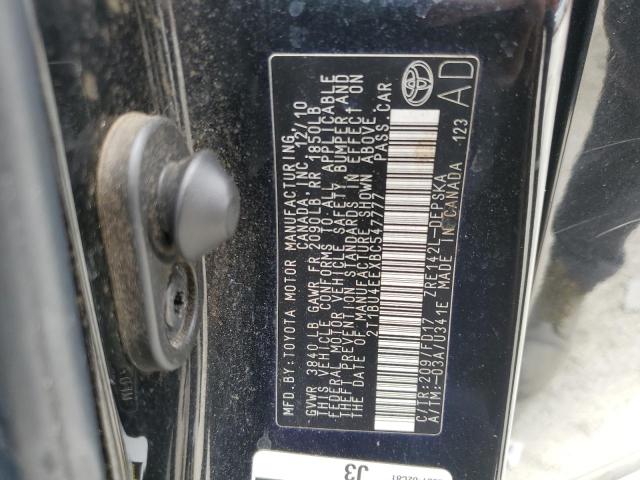 2011 Toyota Corolla Base VIN: 2T1BU4EEXBC547777 Lot: 59778934