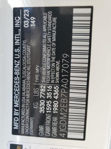 2023 MERCEDES-BENZ EQS SUV 45 - 4JGDM2EB7PA017079