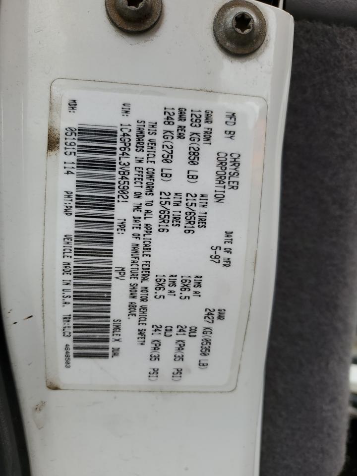 1C4GP64L3VB459021 1997 Chrysler Town & Country Lxi