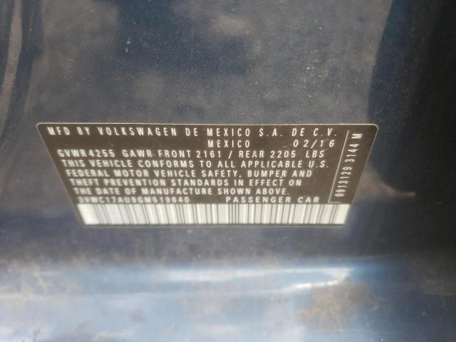 2016 VOLKSWAGEN GOLF SPORT - 3VWC17AU9GM519640