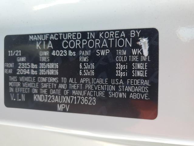 2022 Kia Soul Lx VIN: KNDJ23AUXN7173623 Lot: 57316594