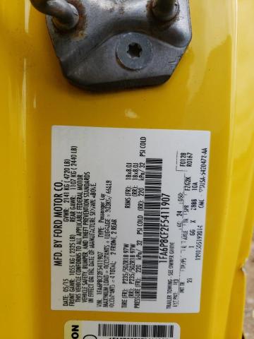 2015 Ford Mustang Gt VIN: 1FA6P8CF2F5411907 Lot: 59407544