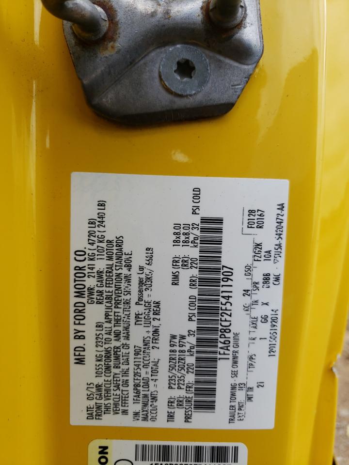 1FA6P8CF2F5411907 2015 Ford Mustang Gt