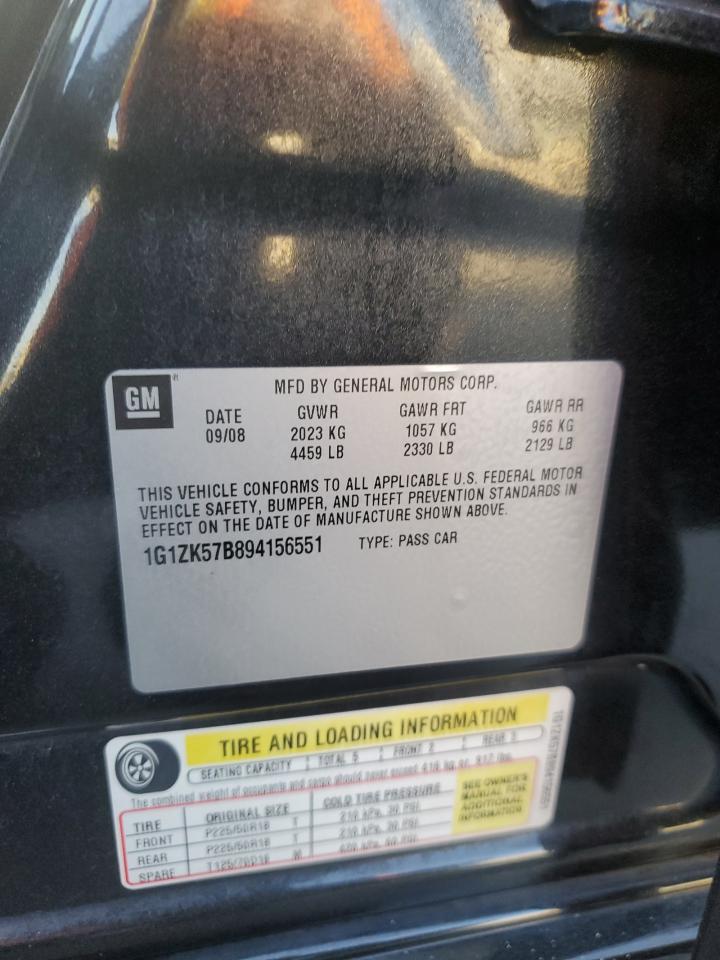 1G1ZK57B894156551 2009 Chevrolet Malibu Ltz