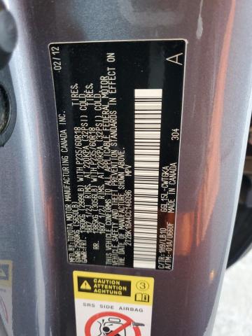 2012 Lexus Rx 350 VIN: 2T2BK1BA4CC146096 Lot: 59266154