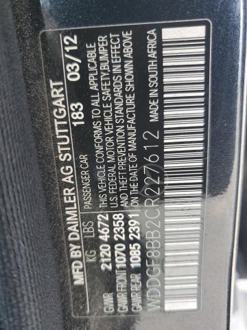 2012 Mercedes-Benz C 300 4Matic VIN: WDDGF8BB2CR227612 Lot: 59021894