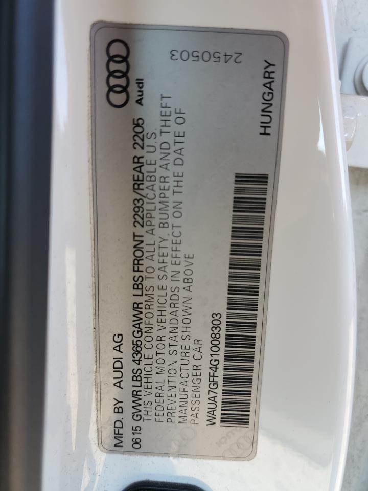 WAUA7GFF4G1008303 2016 Audi A3 Premium