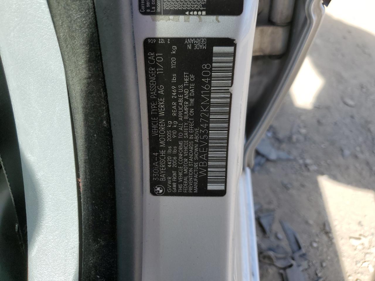 WBAEV53472KM16408 2002 BMW 330 I