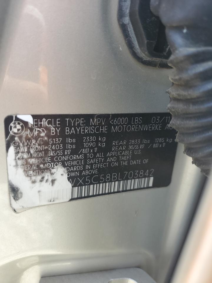 5UXWX5C58BL703842 2011 BMW X3 xDrive28I