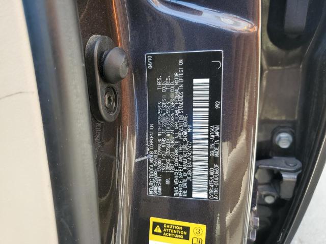 2010 Lexus Rx 350 VIN: JTJBK1BA1A2427477 Lot: 59162414