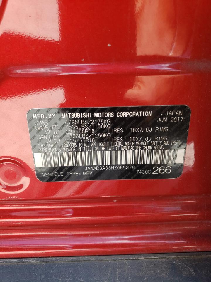 JA4AD3A33HZ065378 2017 Mitsubishi Outlander Se