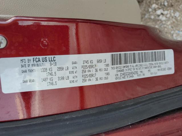 2019 DODGE GRAND CARA - 2C4RDGCG2KR542352