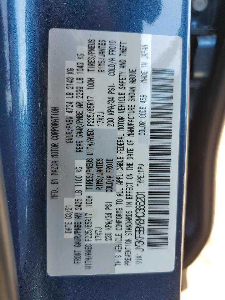 JM3KFBBM8M0386201 2021 Mazda Cx-5 Sport