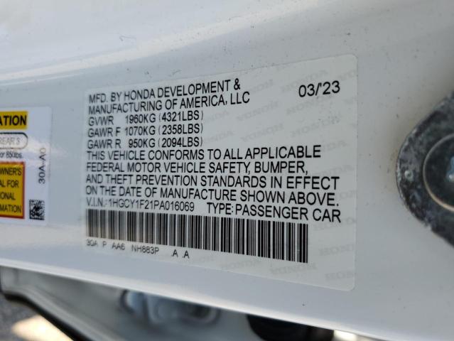 1HGCY1F21PA016069 2023 HONDA ACCORD - Image 12