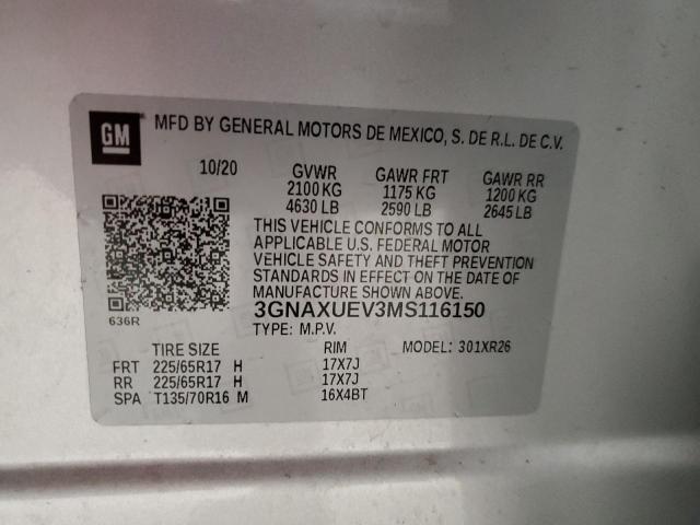 3GNAXUEV3MS116150 2021 CHEVROLET EQUINOX - Image 14