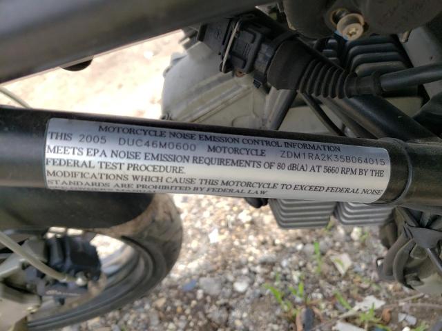 2005 DUCATI M600 ZDM1RA2K35B064015