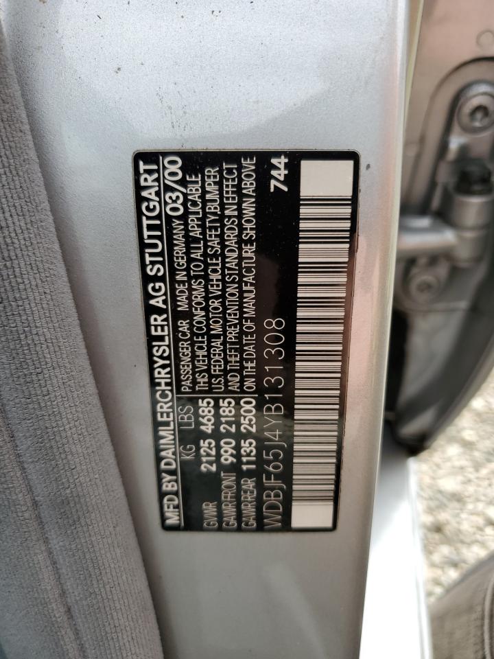 WDBJF65J4YB131308 2000 Mercedes-Benz E 320