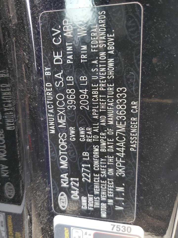 3KPF44AC7ME368333 2021 Kia Forte Gt