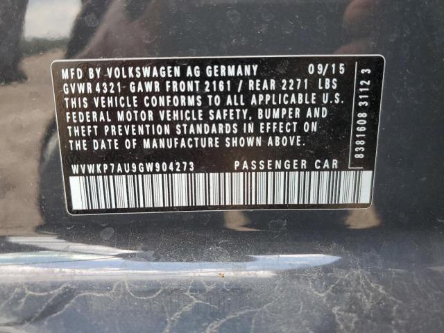 WVWKP7AU9GW904273 2016 VOLKSWAGEN GOLF - Image 12