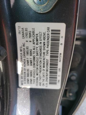 2012 Honda Civic Lx VIN: 2HGFB2F58CH596057 Lot: 57152244