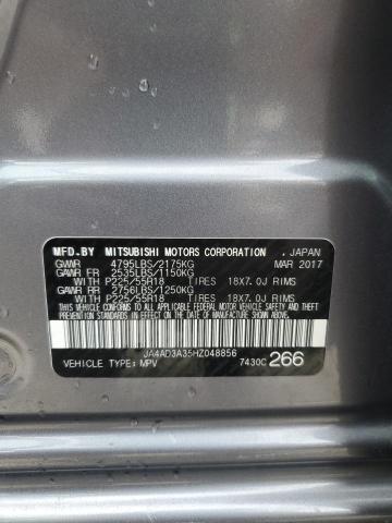 2017 Mitsubishi Outlander Se VIN: JA4AD3A35HZ048856 Lot: 60744304