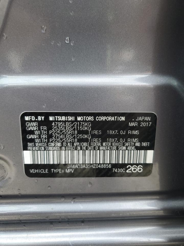 JA4AD3A35HZ048856 2017 Mitsubishi Outlander Se