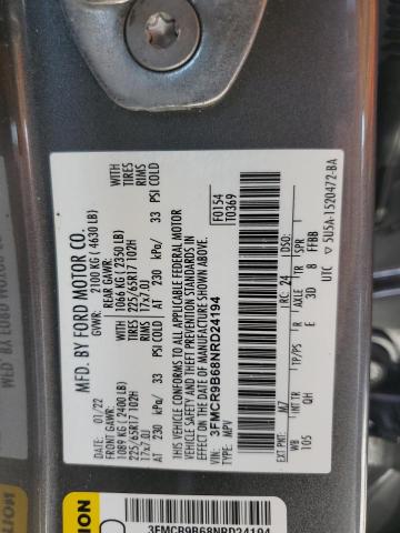 2022 FORD BRONCO 3FMCR9B68NRD24194