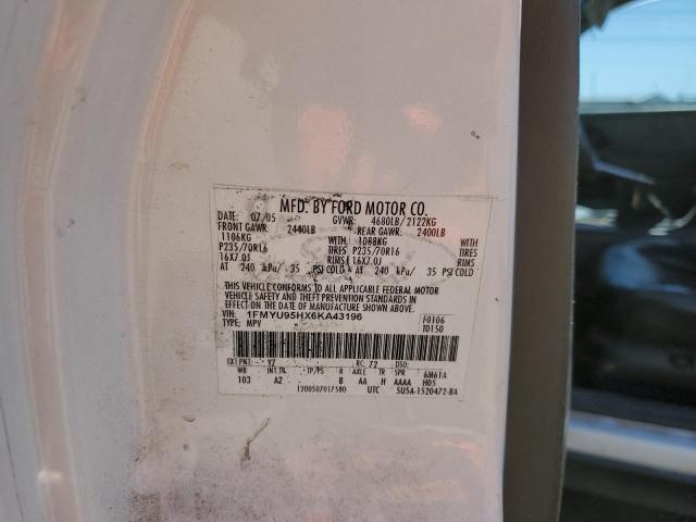 2006 Ford Escape Hev VIN: 1FMYU95HX6KA43196 Lot: 58746174