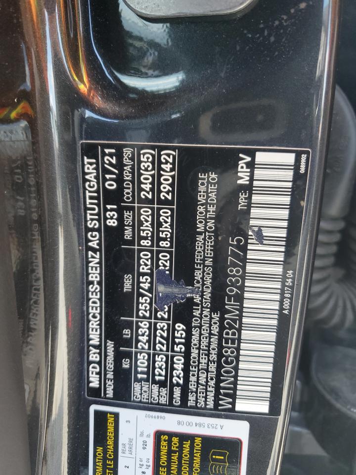 W1N0G8EB2MF938775 2021 Mercedes-Benz Glc 300 4Matic