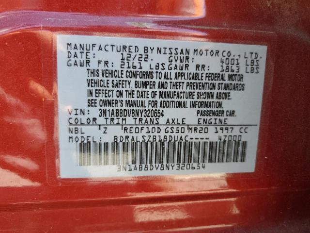 2022 Nissan Sentra Sr VIN: 3N1AB8DV8NY320654 Lot: 56218334