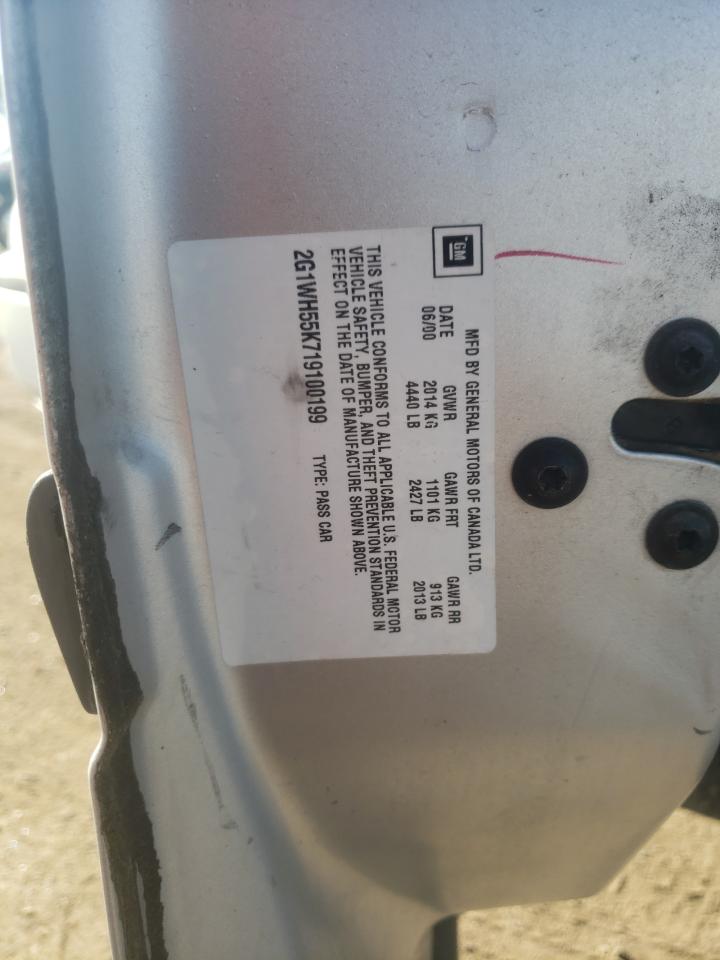 2G1WH55K719100199 2001 Chevrolet Impala Ls