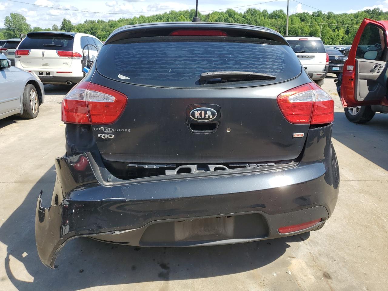 KNADM5A34E6353774 2014 Kia Rio Lx