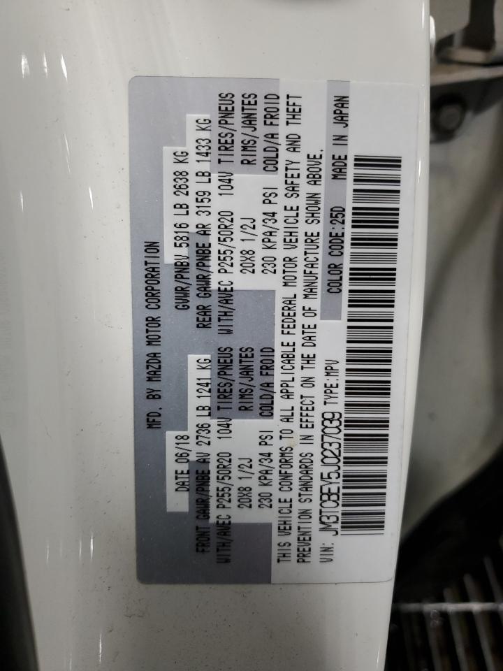 JM3TCBEY5J0237039 2018 Mazda Cx-9 Signature