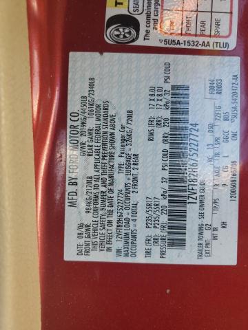 2007 Ford Mustang Gt VIN: 1ZVFT82H675227724 Lot: 59536664