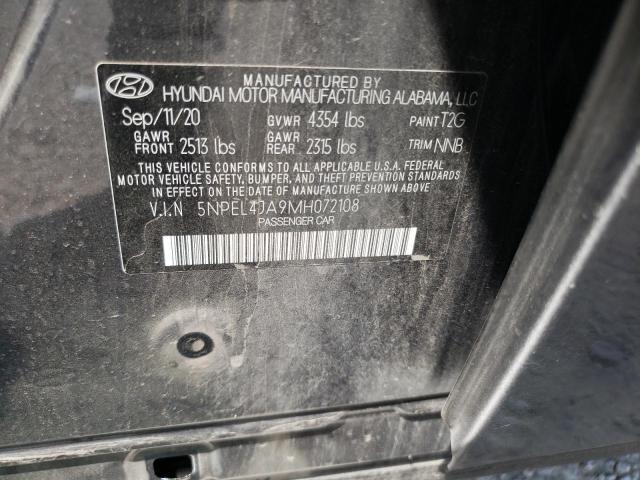 2021 Hyundai Sonata Sel VIN: 5NPEL4JA9MH072108 Lot: 61073444